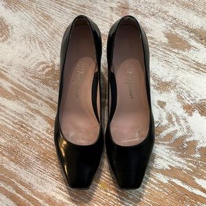 Ferragamo Square Toe Rubber Heel 7 1/2
